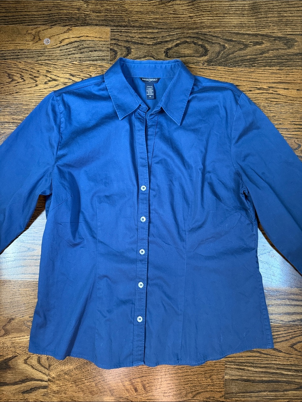 Banana Republic Navy Button Down Size X-Large